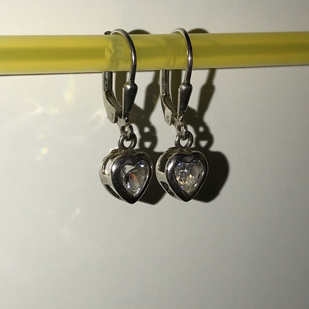 Sterling silver cz earrings